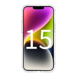 iPhone 15 Plus Iskunkestävä läpinäkyvä suojakuori