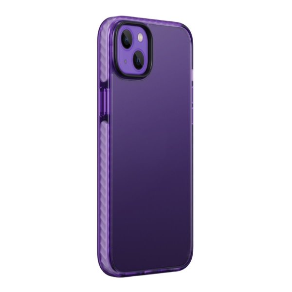 iPhone 15 Plus Suojakuori Iskunvaimennus TPU Violetti