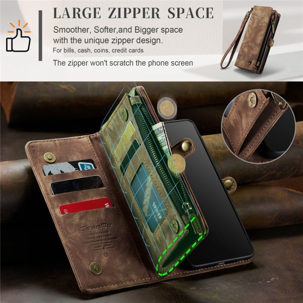 CaseMe iPhone 15 Pro Kotelo 008 Series Irrotettava Kuori Ruskea