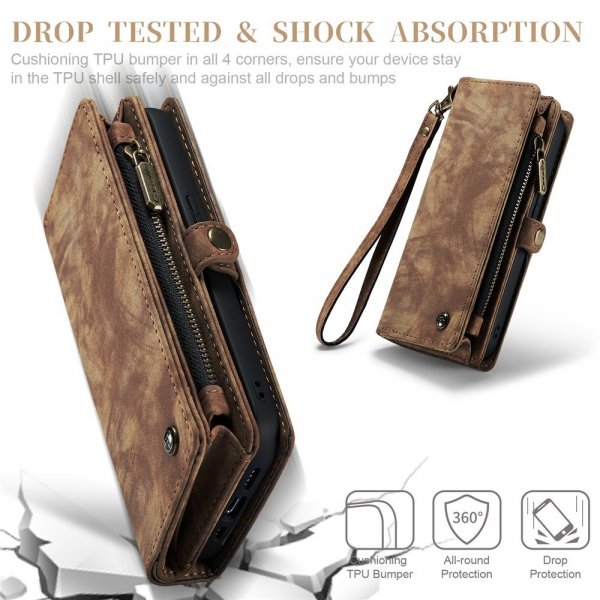 CaseMe iPhone 15 Pro Kotelo 008 Series Irrotettava Kuori Ruskea