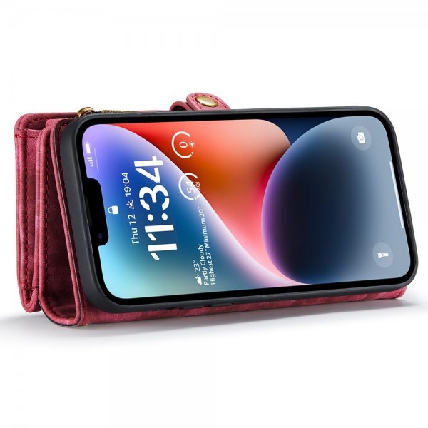 CaseMe iPhone 15 Pro -suojakuori 008-sarja irrotettava kuori punainen