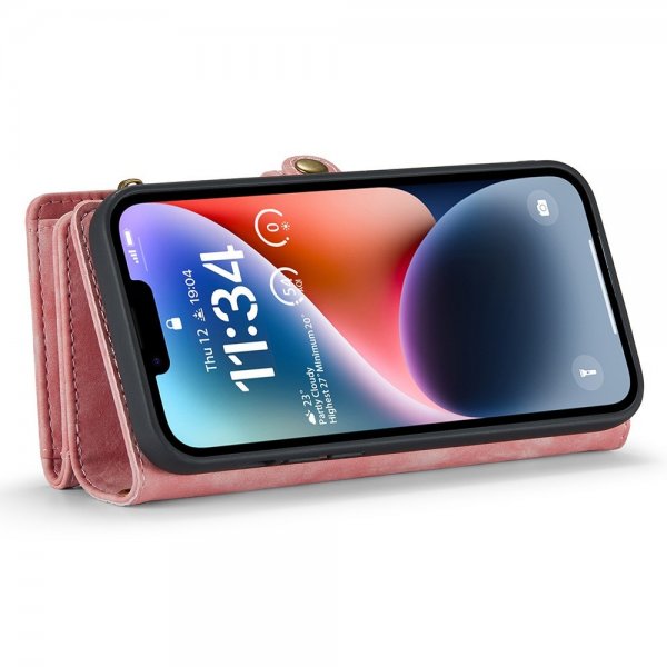 CaseMe iPhone 15 Pro Kotelo 008 Series Irrotettava Kuori Ruusunpunainen
