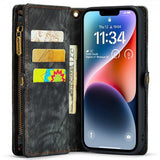 CaseMe iPhone 15 Pro -kotelo, 008-sarja, irrotettava kuori, musta