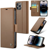 CaseMe iPhone 15 Pro -kotelo 023 Series Ruskea