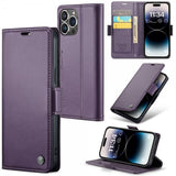 CaseMe iPhone 15 Pro -kotelo 023 Series Violetti