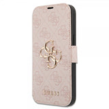 Guess iPhone 15 Pro Kotelo 4G Logo Pinkki