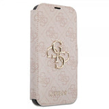Guess iPhone 15 Pro Kotelo 4G Logo Pinkki