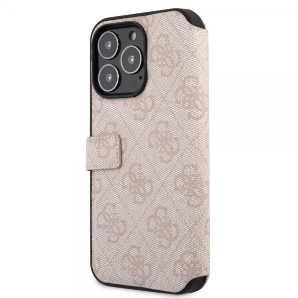 Guess iPhone 15 Pro Kotelo 4G Logo Pinkki