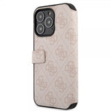 Guess iPhone 15 Pro Kotelo 4G Logo Pinkki
