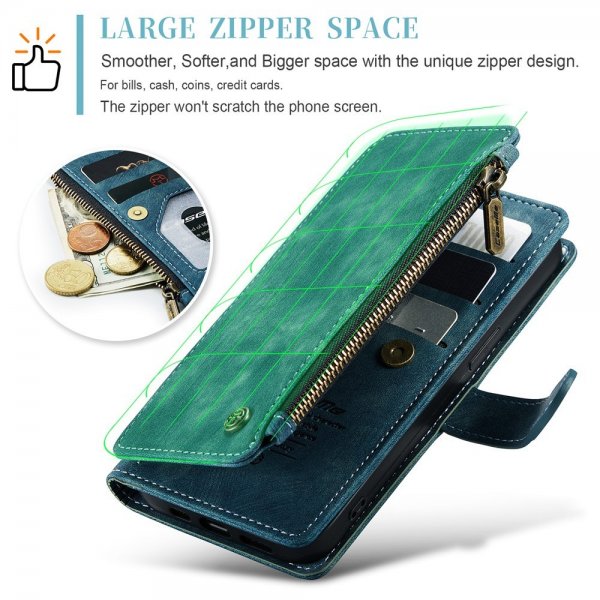 CaseMe iPhone 15 Pro Kotelo C30-sarja Petrol