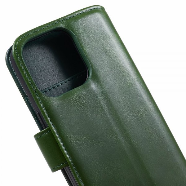 Nordic Covers iPhone 15 Pro Kotelo Essential Leather Juniper Green