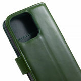 Nordic Covers iPhone 15 Pro Kotelo Essential Leather Juniper Green