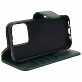 Nordic Covers iPhone 15 Pro Kotelo Essential Leather Juniper Green