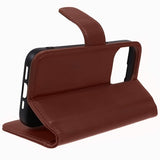 Nordic Covers iPhone 15 Pro Kotelo Essential Leather Maple Brown