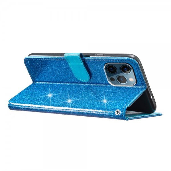 iPhone 15 Pro Kotelo Glitter Sininen