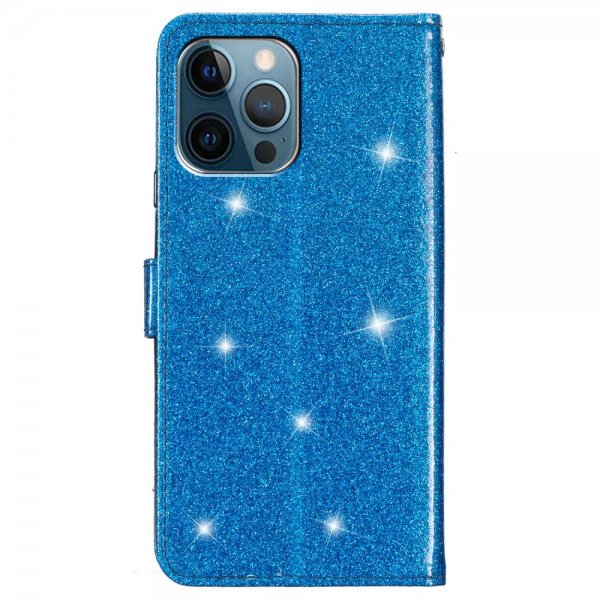 iPhone 15 Pro Kotelo Glitter Sininen
