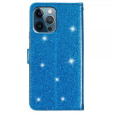 iPhone 15 Pro Kotelo Glitter Sininen