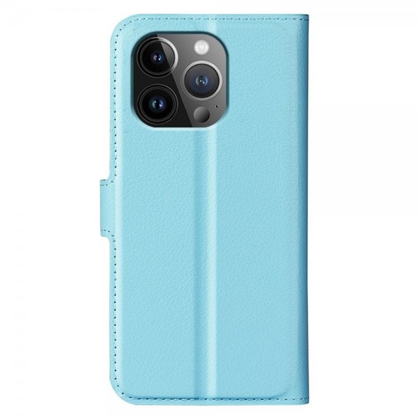 iPhone 15 Pro Litchi-kuori Sininen