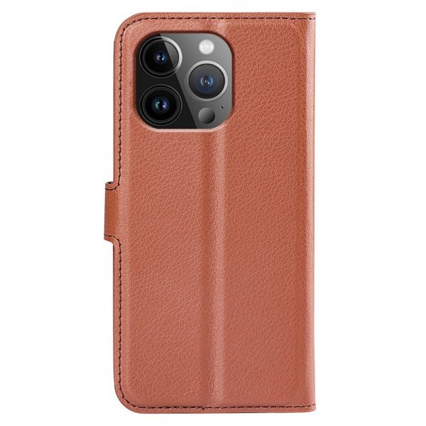 iPhone 15 Pro Litsi Ruskea Kotelo