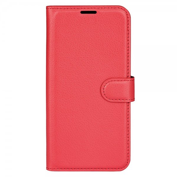 iPhone 15 Pro Litchi Punainen Kotelo
