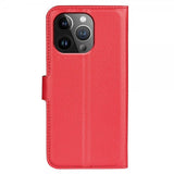 iPhone 15 Pro Litchi Punainen Kotelo