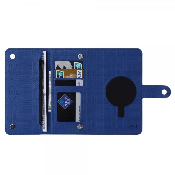 VILI iPhone 15 Pro Kuori irrotettavalla kannella GHB Series MagSafe Sininen