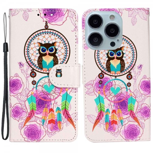 iPhone 15 Pro Kotelo Kuviolla Pöllö Unisieppari