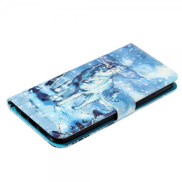 iPhone 15 Pro Kotelo Susi Kuvio Sininen