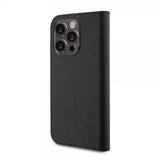 Karl Lagerfeld iPhone 15 Pro -suojakotelo NFT Karl & Choupette Patch Saffiano Musta