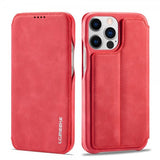 Lc.Imeeke iPhone 15 Pro -kuori, retro punainen