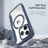 Dux Ducis iPhone 15 Pro -kotelo, Skin X Pro Series MagSafe, sininen