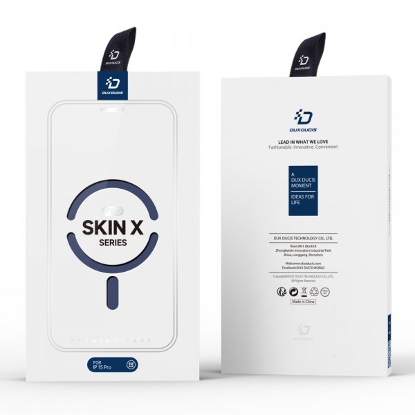 Dux Ducis iPhone 15 Pro -kotelo, Skin X Pro Series MagSafe, sininen