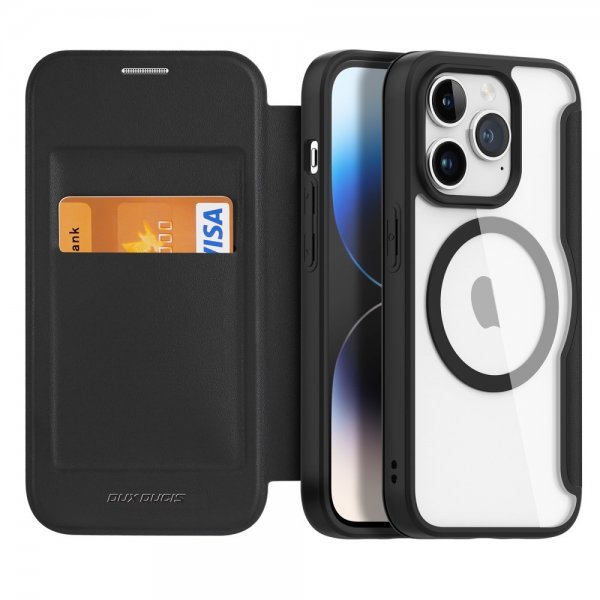 Dux Ducis iPhone 15 Pro Kotelo Skin X Pro Series MagSafe Musta