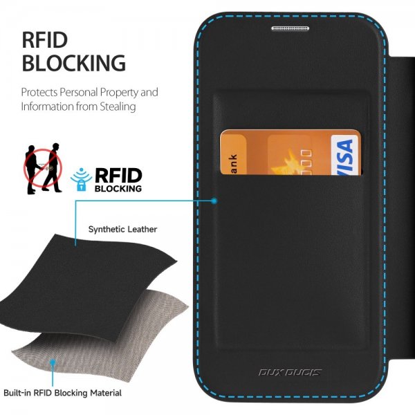 Dux Ducis iPhone 15 Pro Kotelo Skin X Pro Series MagSafe Musta