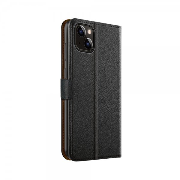 Xqisit iPhone 15 Pro -lompakkokotelo Slim Wallet Selection, musta