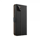 Xqisit iPhone 15 Pro -lompakkokotelo Slim Wallet Selection, musta
