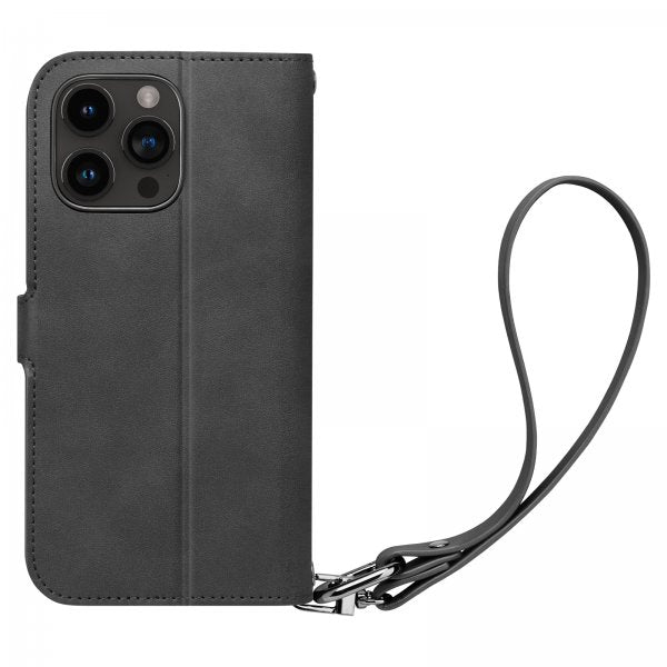 Spigen iPhone 15 Pro -kotelo Wallet S Pro musta