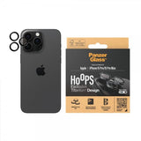 PanzerGlass iPhone 15 Pro/iPhone 15 Pro Max kamerans linssisuoja Hoops Black Titanium