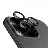 PanzerGlass iPhone 15 Pro/iPhone 15 Pro Max kamerans linssisuoja Hoops Black Titanium