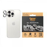 PanzerGlass iPhone 15 Pro/iPhone 15 Pro Max Kameran suojaus Hoops White Titanium