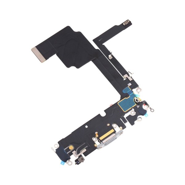 iPhone 15 Pro Latausliitin ja joustokaapeli - Valkoinen