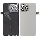 iPhone 15 Pro Max Takalasi Kokonainen OEM - Luonnollinen Titaani