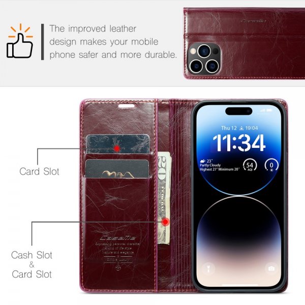 CaseMe iPhone 15 Pro Max -kotelo 003-sarja Punainen