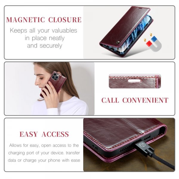 CaseMe iPhone 15 Pro Max -kotelo 003-sarja Punainen