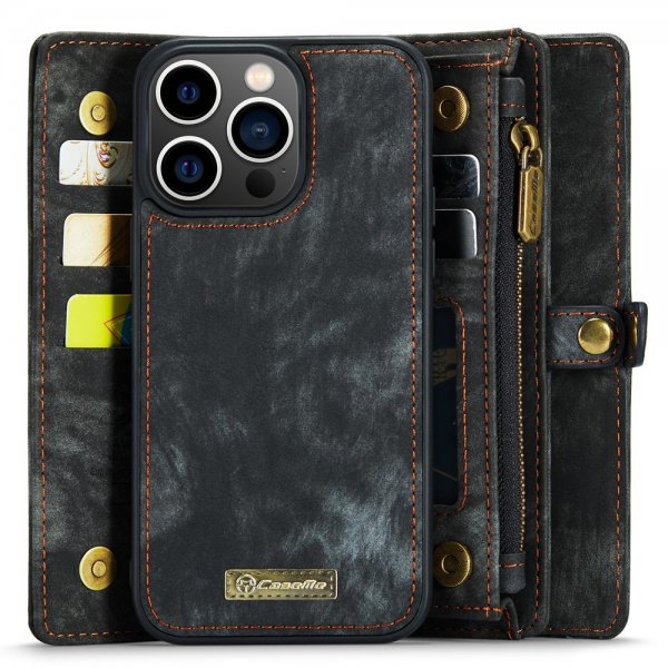 CaseMe iPhone 15 Pro Max Suojakotelo 008 Series Irrotettava Kuori Musta