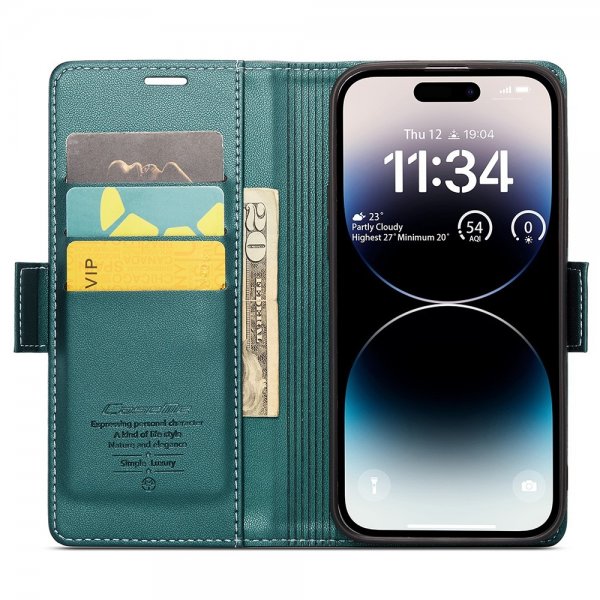 CaseMe iPhone 15 Pro Max Suojakuori 023 Series Vihreä