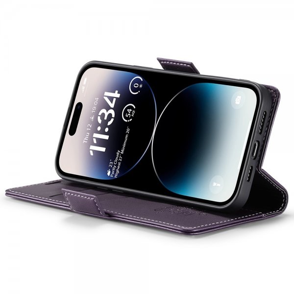 CaseMe iPhone 15 Pro Max -kotelo 023 Series Violetti