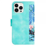 iPhone 15 Pro Max Kuori Kukkakuvio Vihreä