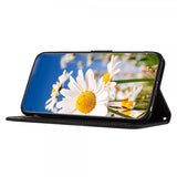 iPhone 15 Pro Max Kuori Kukkakuvio Musta