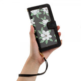 iPhone 15 Pro Max Kuori Kukkakuvio Musta